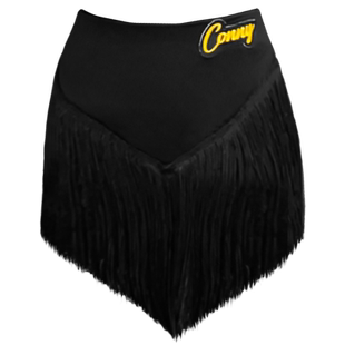 康尼新款拉丁舞短裙女士舞蹈训练功服下装跳舞表演出流苏半身裙子