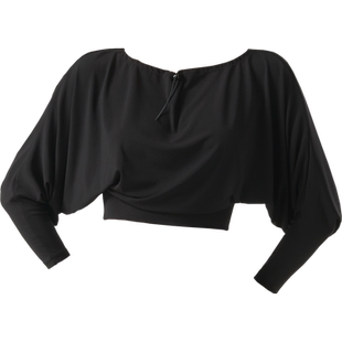 CONNY舞蹈练功上衣宽松拉丁现代舞服跳摩登古典舞上装可调节领口