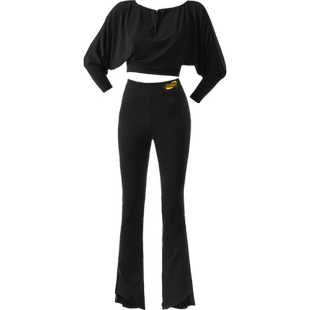 CONNY康尼拉丁舞服套装女士舞蹈练功裤子儿童跳舞上衣国标集训服