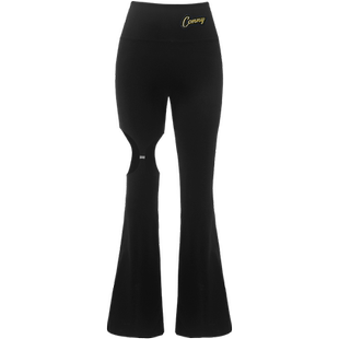 康尼CONNY新款拉丁舞裤子女士跳舞蹈训练功服摩登舞性感长裤高腰