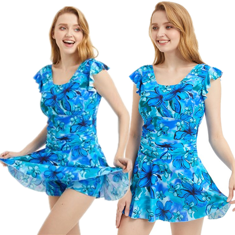 新款乳腺术后专用泳装义乳游泳衣连体平角裤泳衣可装硅胶义乳泳衣