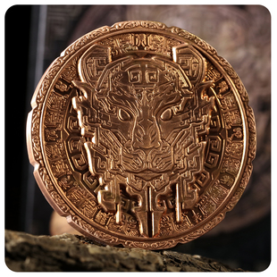 【墨鱼游戏】十二生肖系列典藏铜章寅虎桌游配件硬币贺岁纪念品