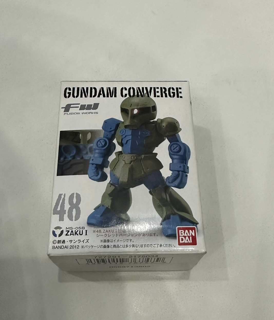 48号 扎古1   全新未拆  盒装 万代fw converge 高达食玩 成本品