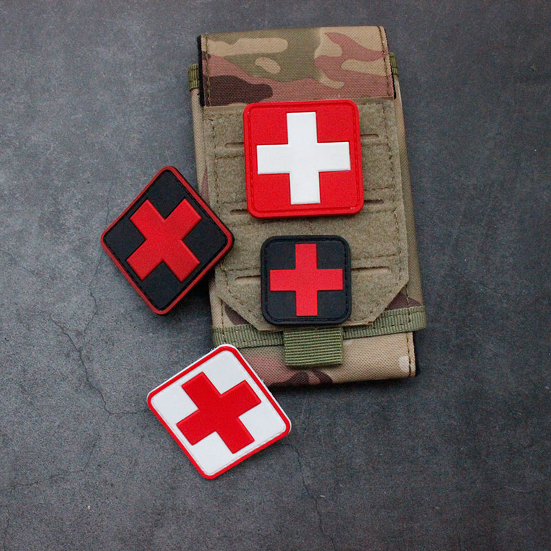 红十字医疗徽章户外救援背包贴