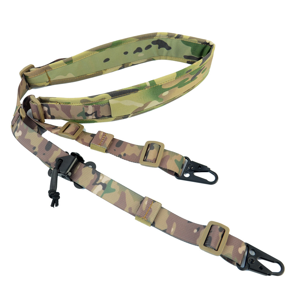 전술 페로 슬링스터 빠른 조정 500D 퀵 릴리스 어깨 스트랩 CORDURA 싱글 및 더블 포인트 크로스바디 로프