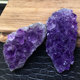 乌拉圭天然紫水晶簇迷你簇块手链消磁原石矿物标本造景桌面摆件
