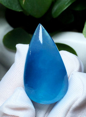 巴西天然冰种海蓝宝吊坠