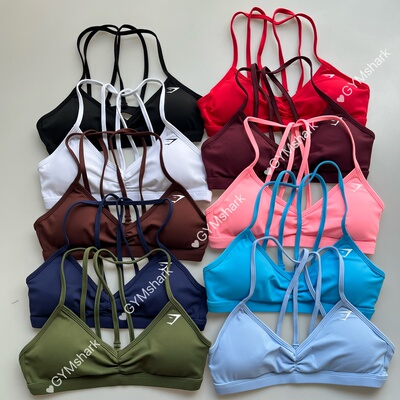 GYMSHARK鲨鱼专业健身美背女露背运动内衣欧美minimal撸铁文胸