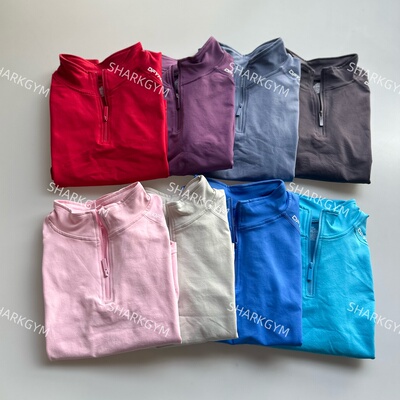 Dyfne impact 半拉链长袖女运动瑜伽健身外套显瘦欧美训练上衣