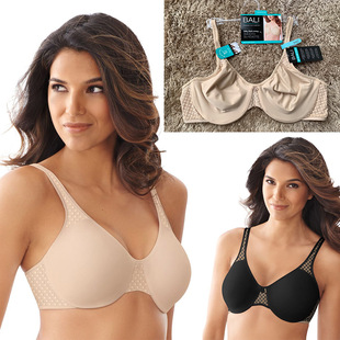 美国代购Bali Passion for Comfort蕾丝超薄大胸显小钢圈文胸内衣