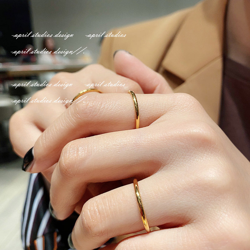 ins洗手不用基础极简设计戒指