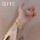 镀18k金高宝色双层蛇骨手链轻奢小众精致简约高级感女 SIYUE