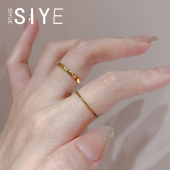 精致超闪多切面棱形戒指女简约冷淡风高级感设计个性 SIYUE 定制