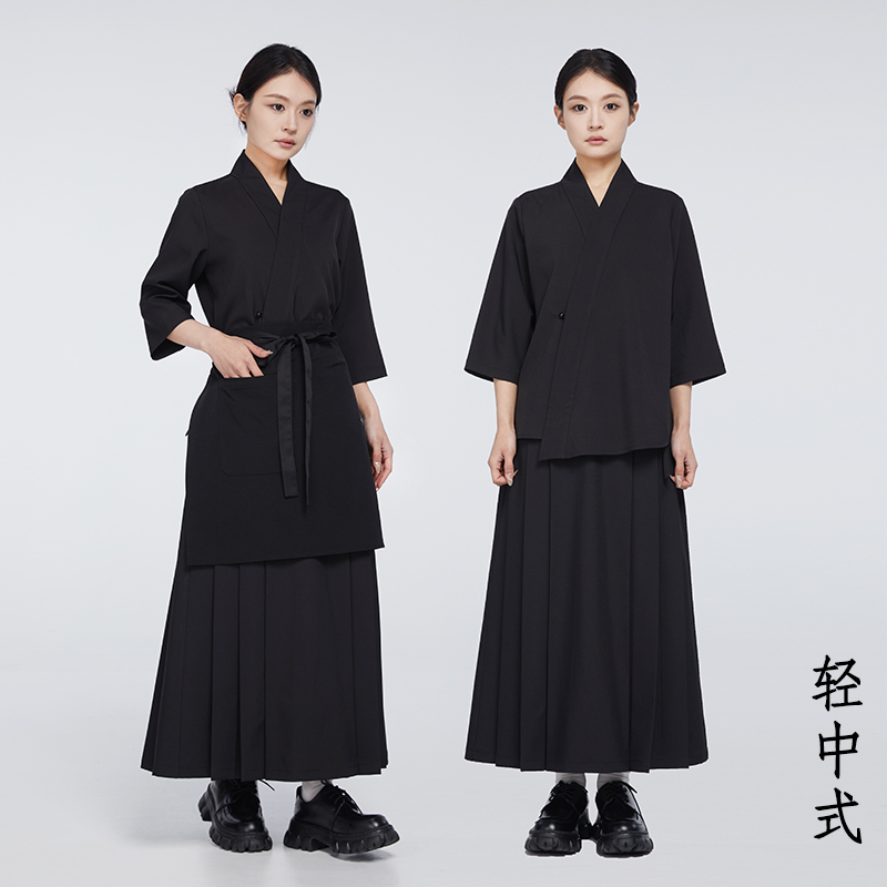 厨师服日式料理店铁板烧春装