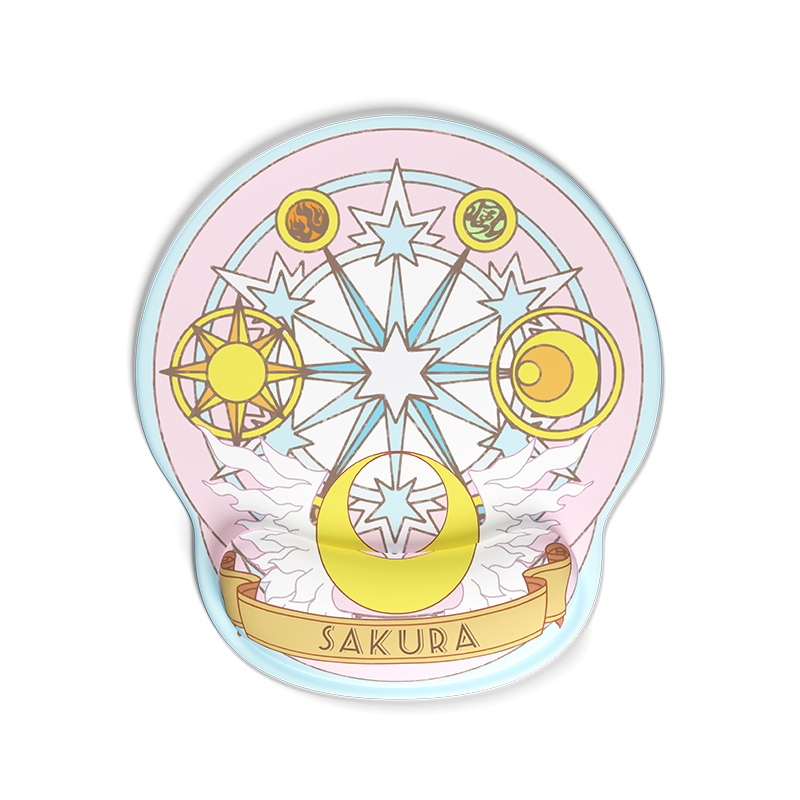 魔法小樱护腕鼠标垫女生办公软垫