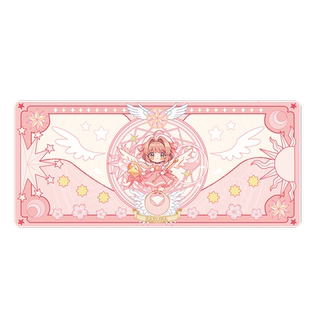 魔法小樱鼠标垫超大女生高颜值皮革垫耐脏办公桌垫高端家用书桌垫