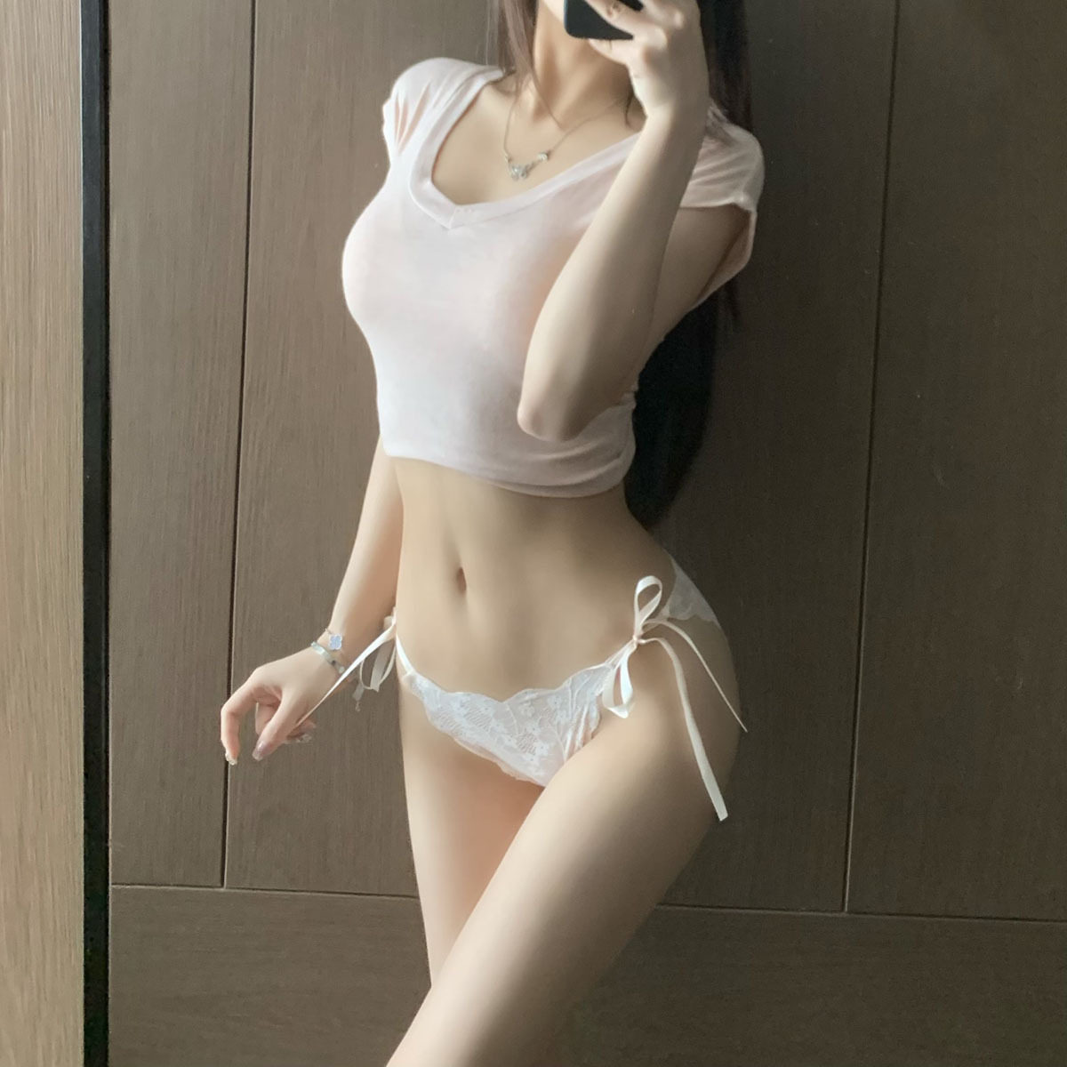 妖媚女孩内裤女性感裤头绑带可解开蕾丝时尚低腰女三角裤性感内裤图片