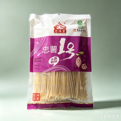 特产红薯粉丝忠味堂零添加500g