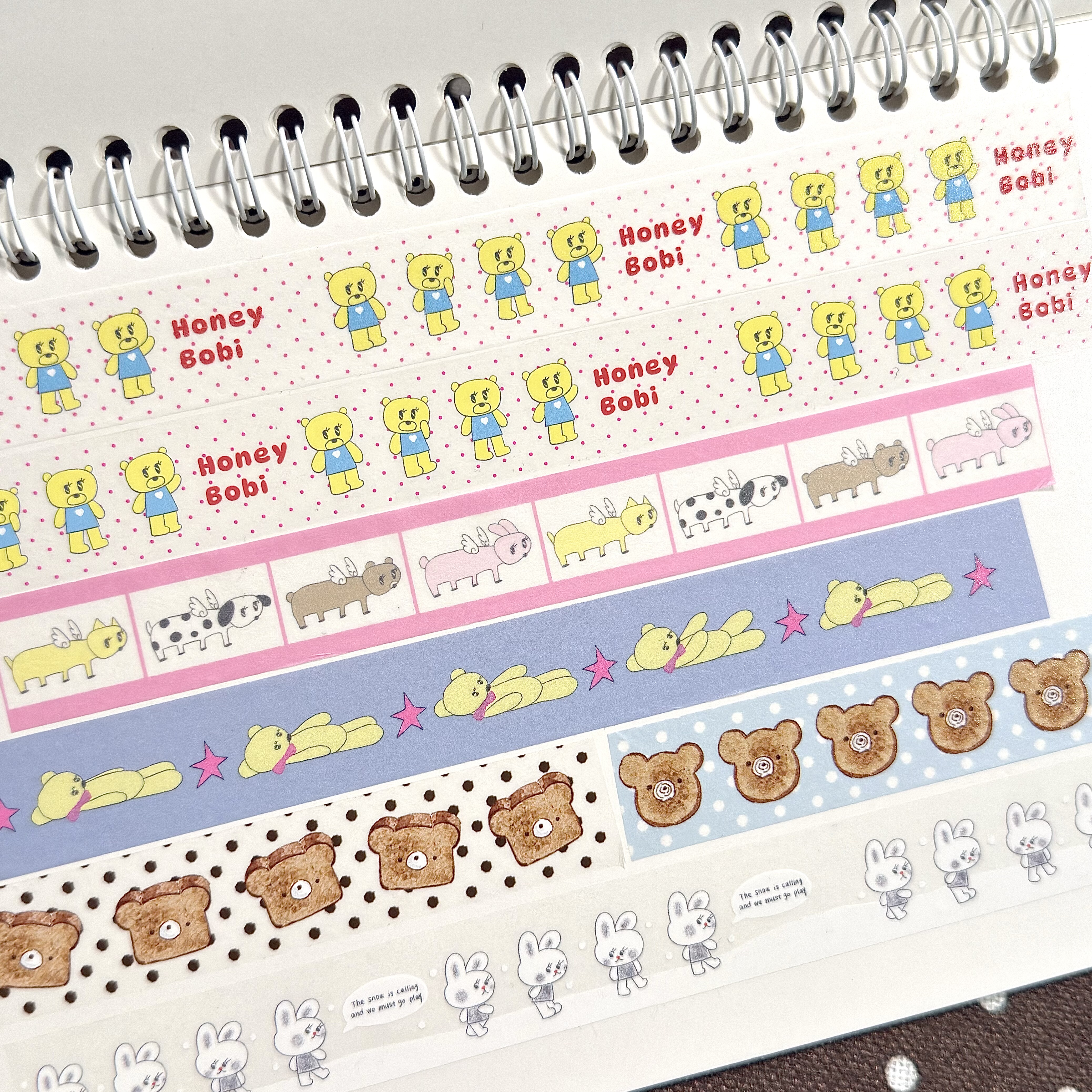 【分装】嘟嘟猫拉条手帐胶带可爱卡通熊兔和纸ins手账素材pet贴纸,文具电教/文化用品/商务用品,和纸胶带,淘宝优惠券,粉丝福利购,淘宝优惠卷