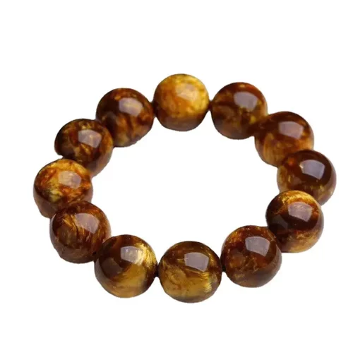 天然金丝海柳手串男2.0佛珠手链黑珊瑚收藏血柳108文玩二代海柳