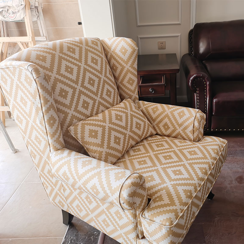 爆款美式老虎椅轻奢单人沙发客厅懒人躺椅北欧多功能卧室家具