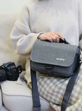 适用索尼微单反相机包A7R3A7R4A7CA65006400A9休闲单肩数码摄影包
