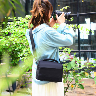 单反相机包适用于佳能200D800D90D80d70d60D6D加厚单肩户外摄影包