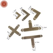 中式 饰护角博古架包边门窗框角花T型L型十字型中药柜铜包角 纯铜装