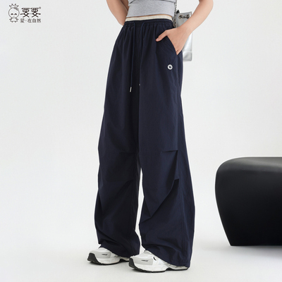 女童工装裤春秋款2026新款直筒裤青少年休闲裤宽松女大童运动裤子 — 5