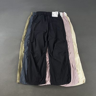 薄款速干降落伞裤宽松直筒休闲裤