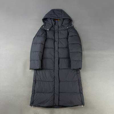 加厚可脱卸连帽棉衣长款棉服外套