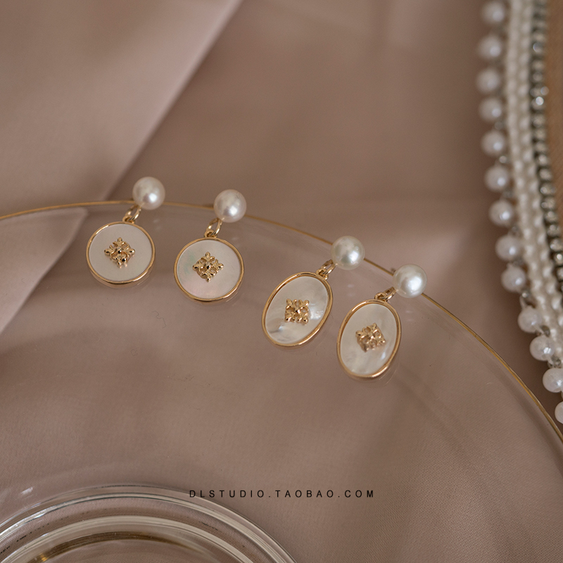 dl手工原创14k包金天然珍珠镶边