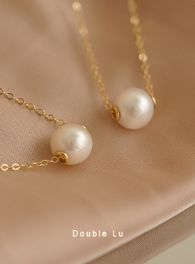 美国14k包金强光天然天然珍珠