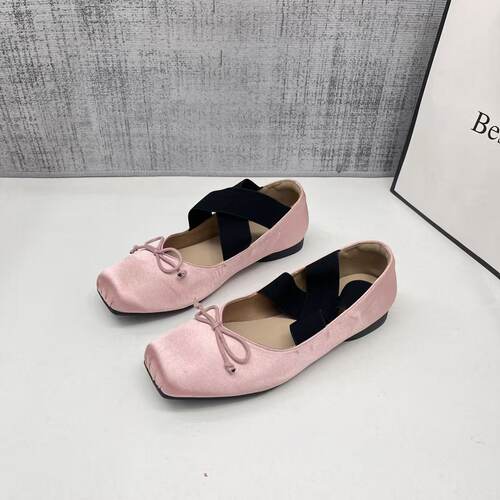 法式蝴蝶结平底芭蕾鞋春夏款