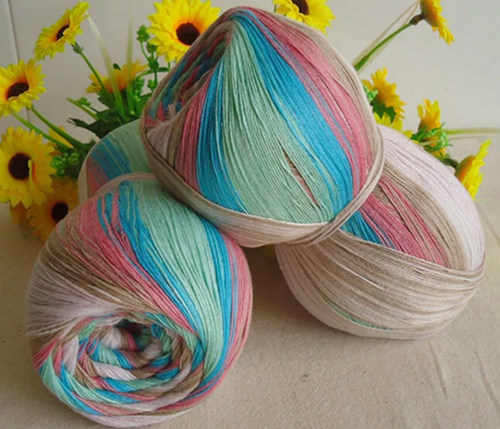 爱尔兰钩花长段染贴身棒针线特价