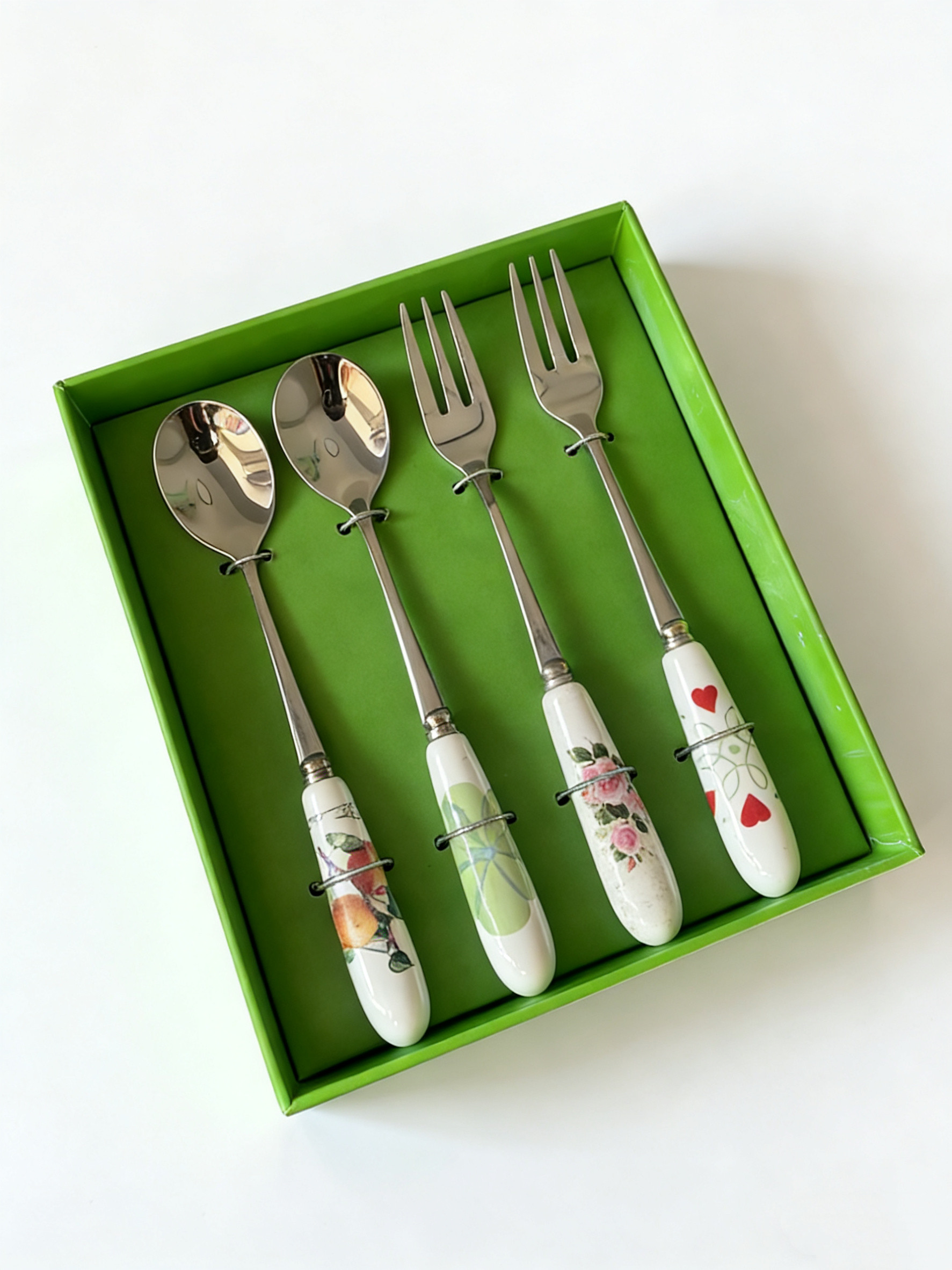 出口单！叉勺四件套礼盒装,餐饮具,西餐餐具套装,淘宝优惠券,粉丝福利购,淘宝优惠卷