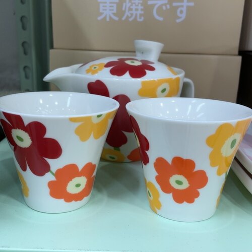 花卉图案茶具套装礼盒装陶瓷茶壶茶杯家用礼品