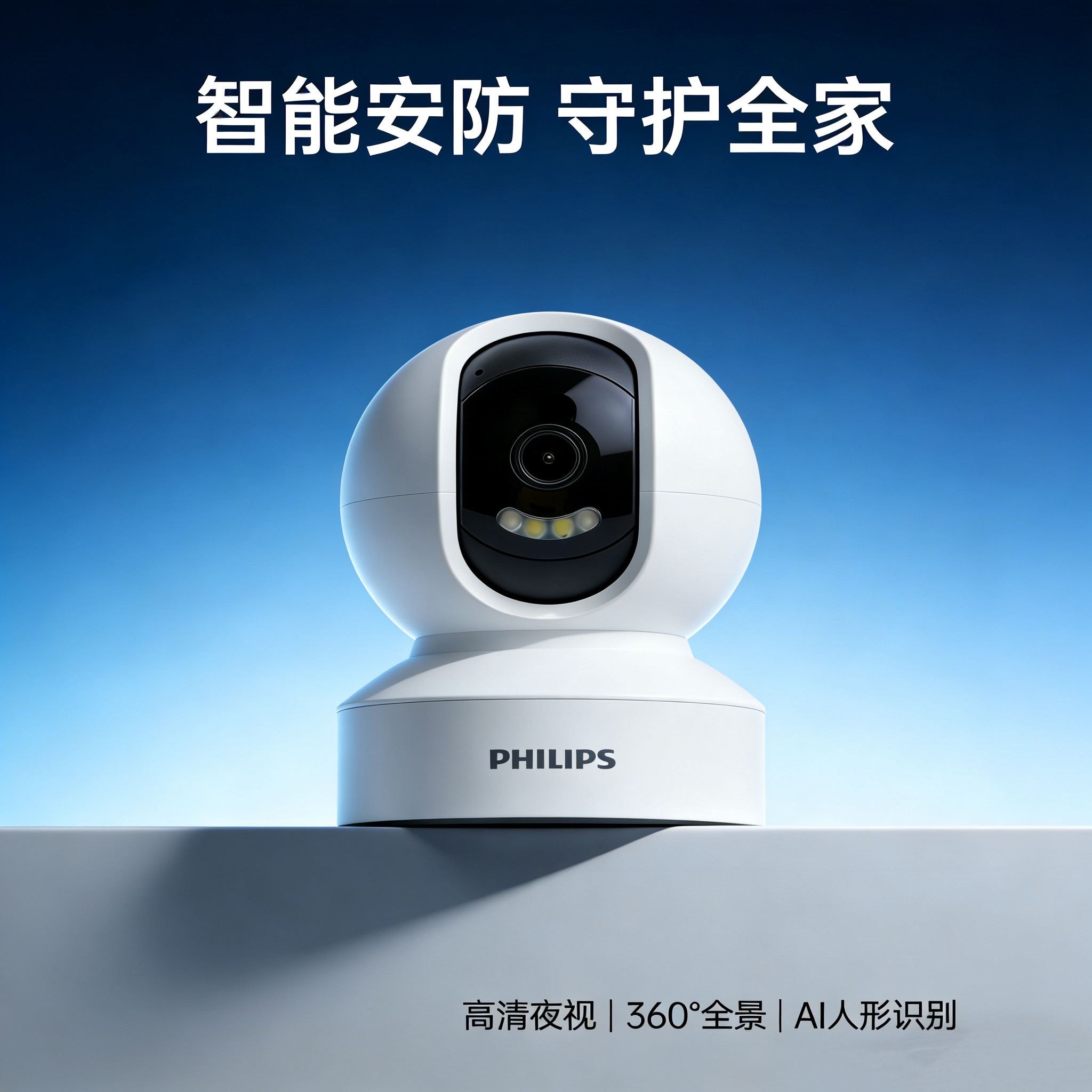 飞利浦无线摄像头手机远程监控器家用免插电360度智能高清夜视,电子/电工,家用网络摄像头,淘宝优惠券,粉丝福利购,淘宝优惠卷