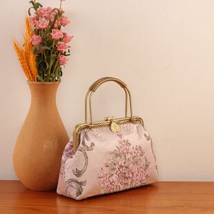 20绕丝方形口金包钥钥手工材料包自制diy宋锦包包解闷国风新中式