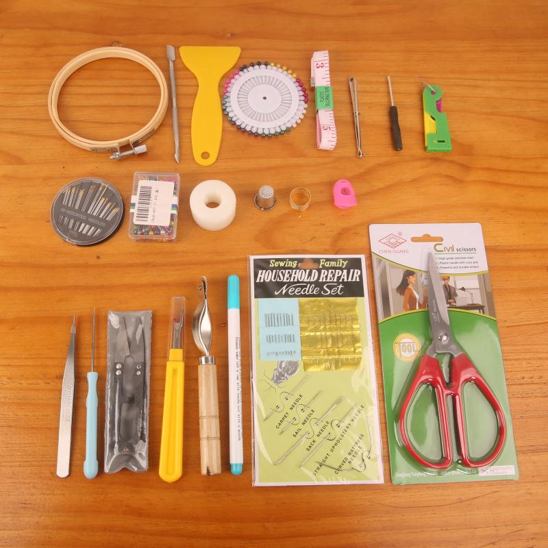 居家布艺手工 缝纫DIY工具 套装针剪刀锥子尺子指套