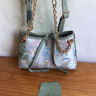 龙须包BB宋锦钥钥手工包包diy自制新中式 真皮手工牛皮包diy材料