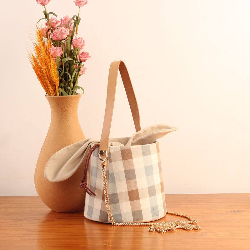 兔耳朵水桶包钥钥手工材料包自制diy宋锦包包解闷国风新中式,居家布艺,缝纫DIY材料套装,淘宝优惠券,粉丝福利购,淘宝优惠卷