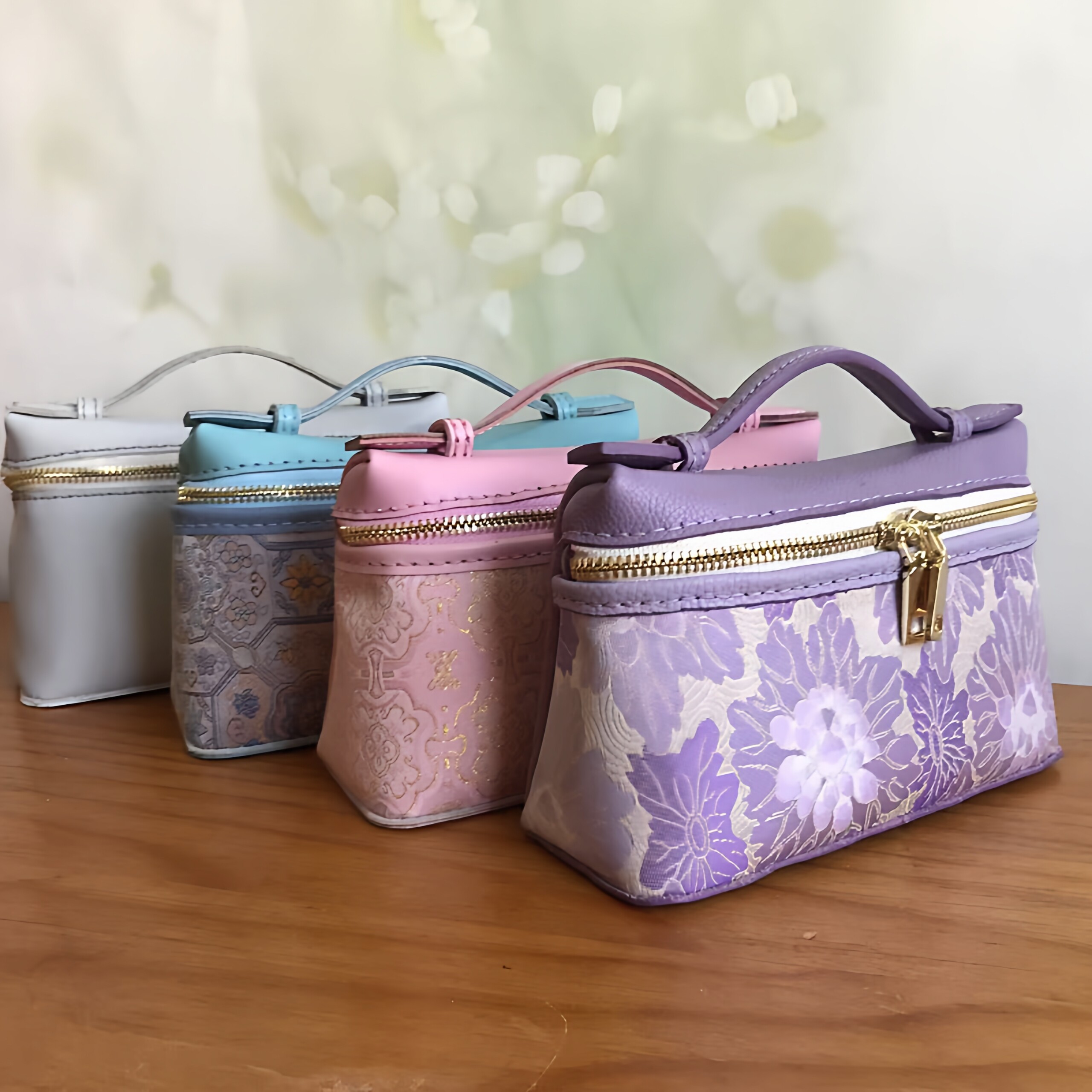 头层荔枝纹拉链盒子包钥钥手工真皮diy材料包自制包包古风新中式