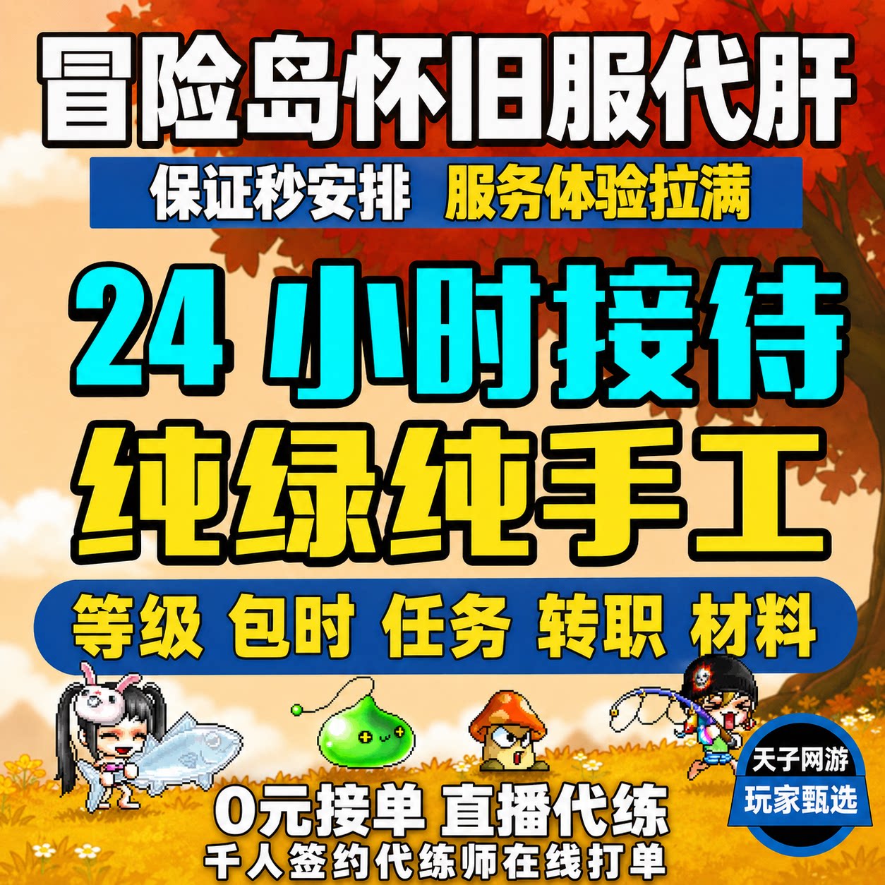 冒险岛怀旧服代练代肝等级升级1-260联盟装备打副本boss满解转职