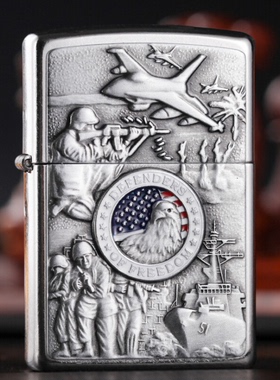 夜色zippo正品之宝打火机大兵传诺曼底登录男士礼品收藏 24457