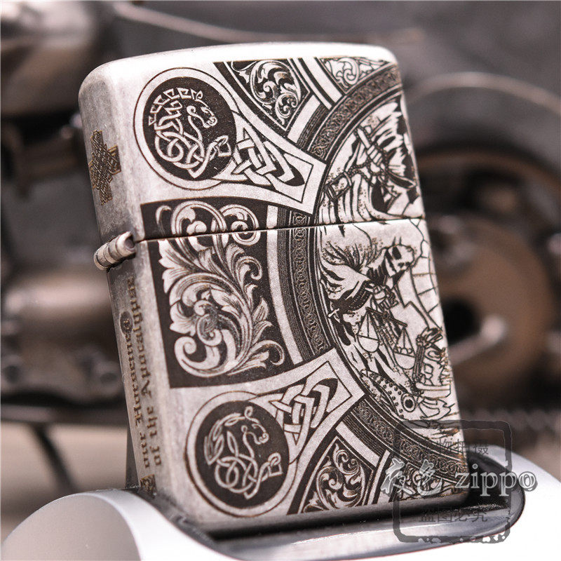 夜色zippo正品  仿古银 雕刻 天启四骑士,ZIPPO/瑞士军刀/眼镜,ZIPPO/芝宝,淘宝优惠券,粉丝福利购,淘宝优惠卷