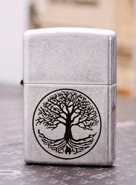 生命之树商务礼品古银雕刻zippo