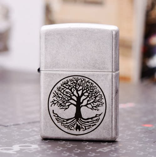 生命之树商务礼品古银雕刻zippo