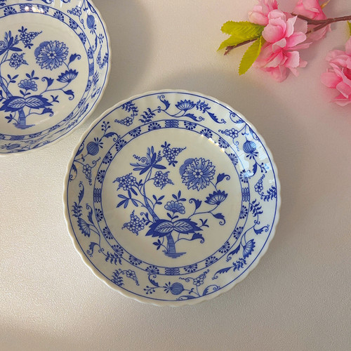 Sango Blue Elbe青花 经典蓝洋葱  餐盘 深盘