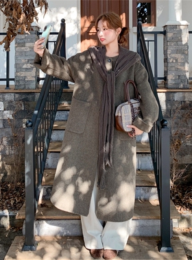 199W09双面羊绒P290控428好款披肩连帽围脖设计款
